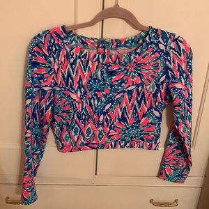 Lilly Pulitzer long sleeved crop top